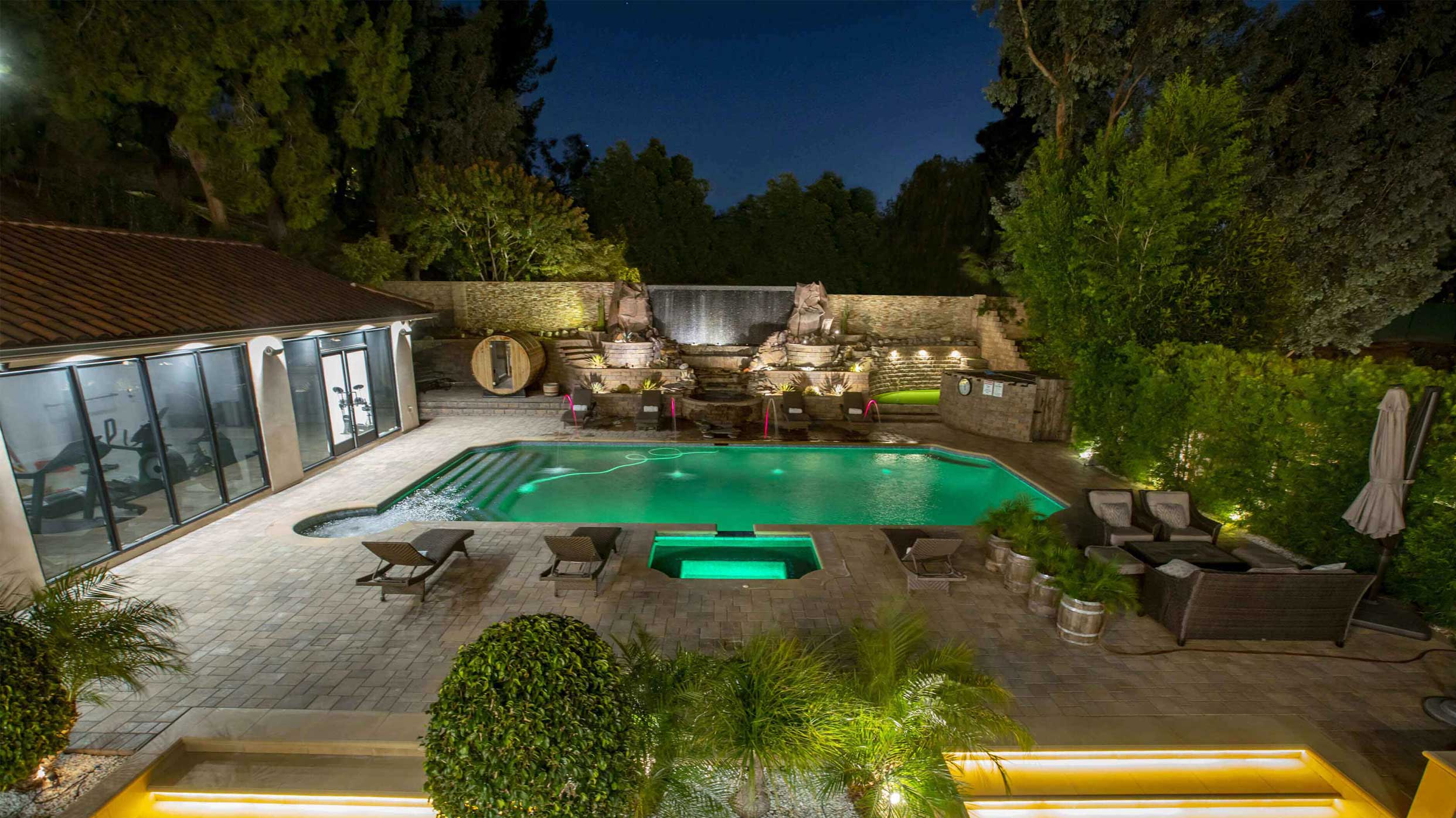 Gym-and-Pool-Night-View-_-Wish-Recovery-Luxury-Rehab-&-Detox
